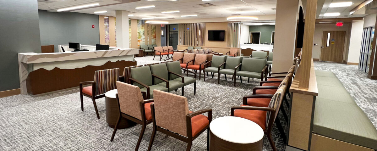 Community Hospital, Lobby Seating, Kwalu, Healthcare, Healthcare Design