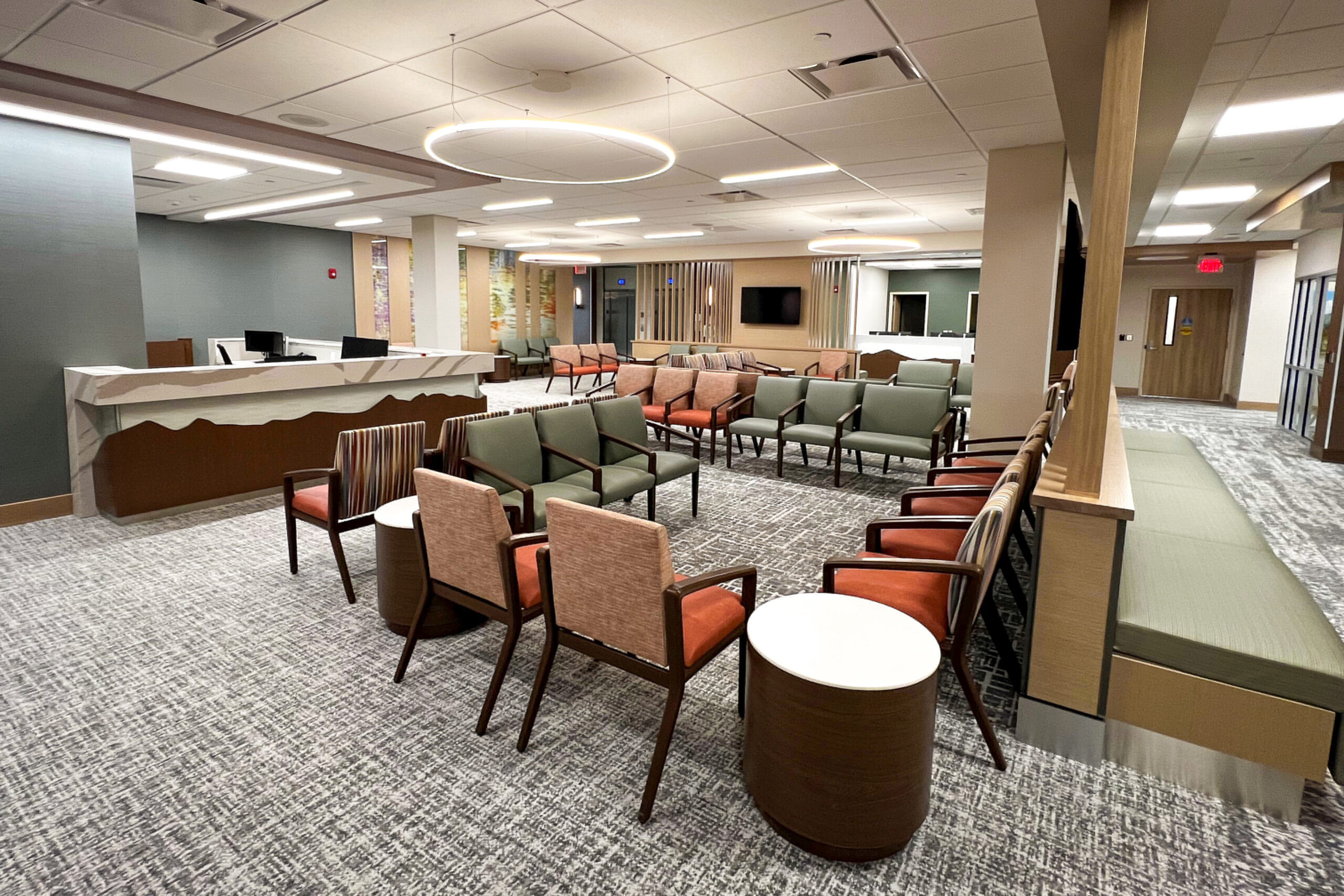 Community Hospital, Lobby Seating, Kwalu, Healthcare, Healthcare Design